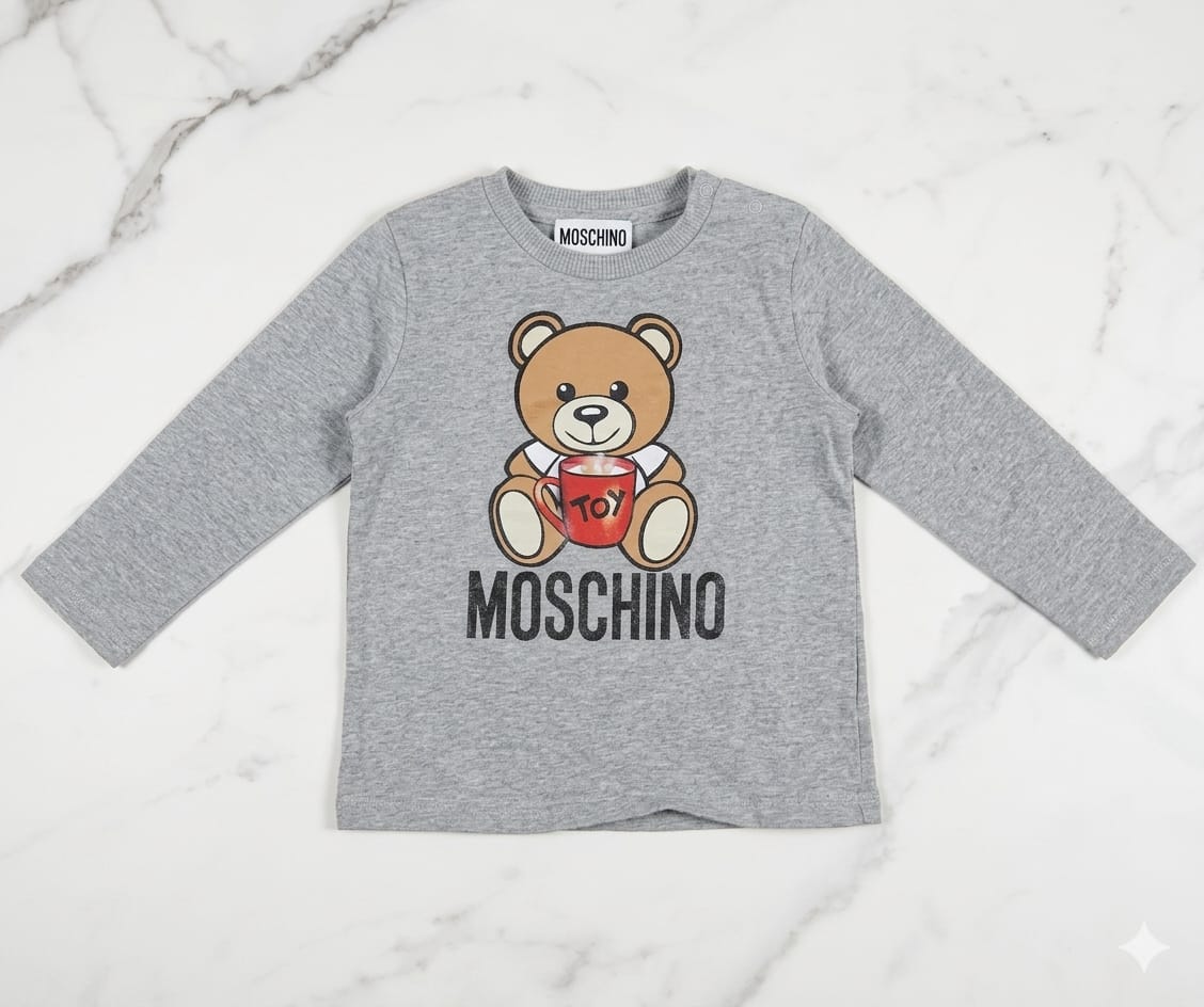 Maglia Grigia Orso Toy — Moschino