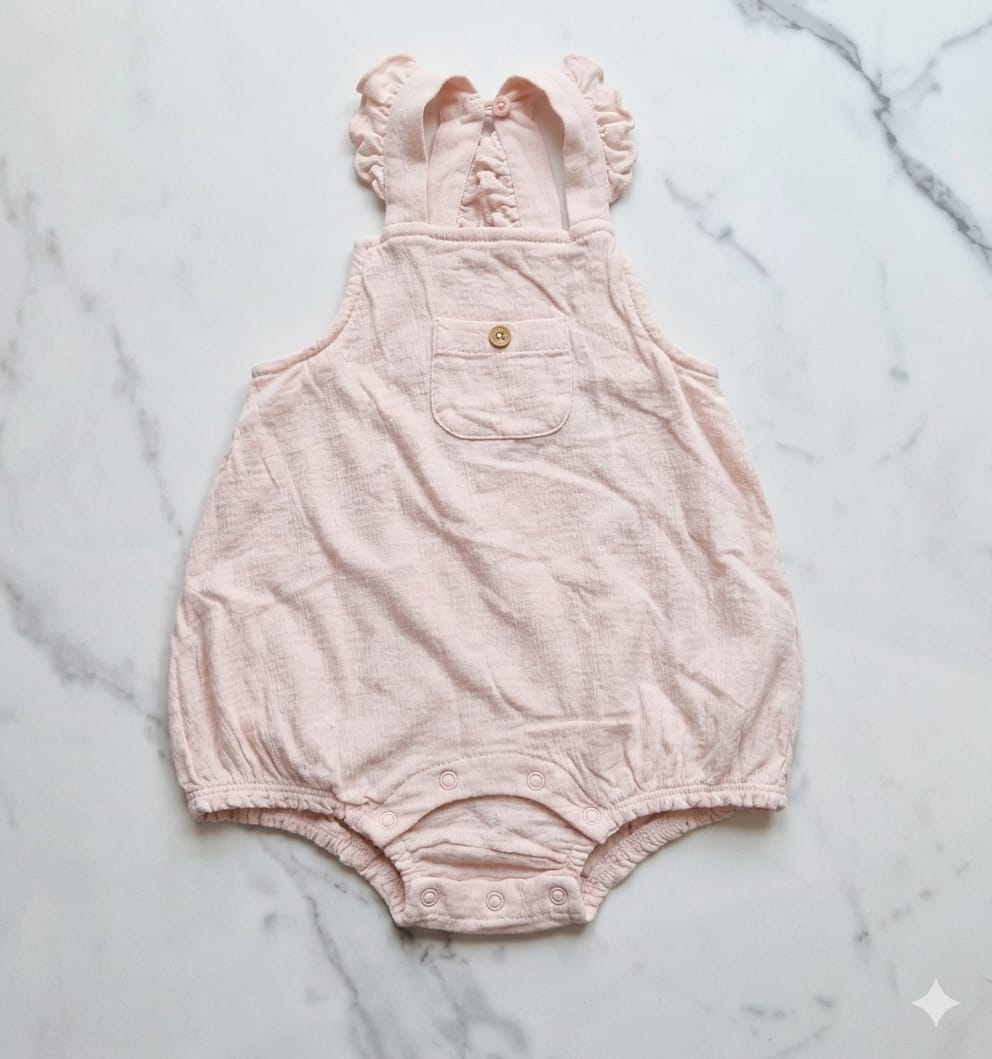 Salopette rosa con cuoricini Chicco
