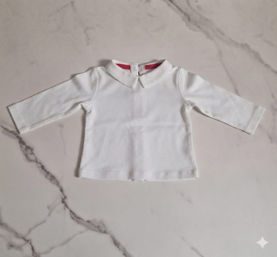Polo bianca con colletto Prenatal