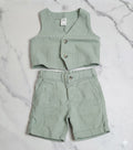 Completo Elegante Salvia Gilet e Pantaloncino — H&M