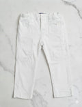 Pantalone Bianco Chino con Patch Logo — Jeckerson