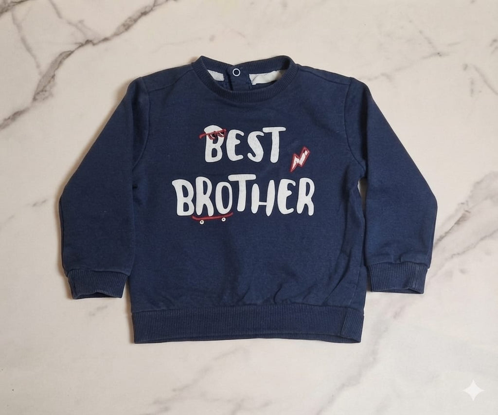 Felpa blu Best Brother Blukids
