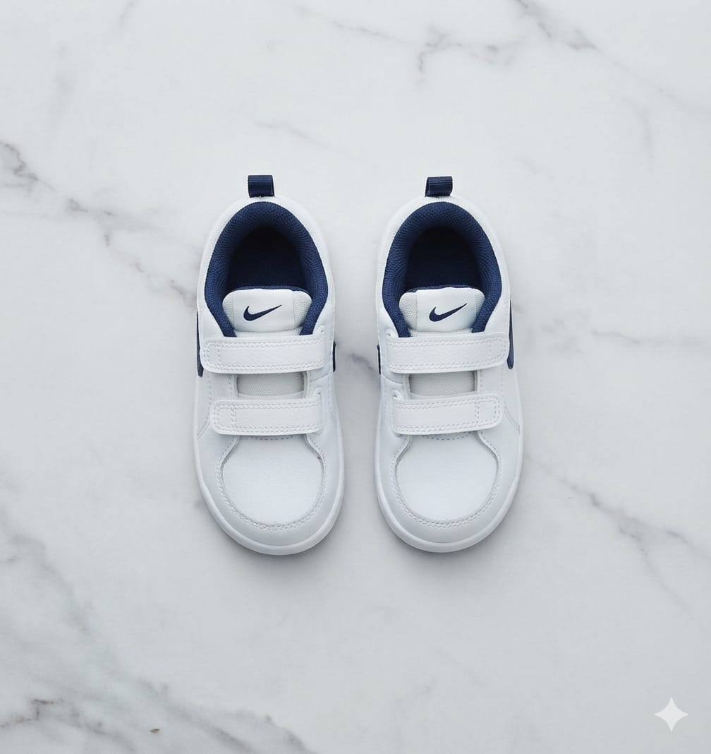 Scarpe Bianche con Swoosh Nero — Nike